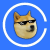 Doge In Glasses logo